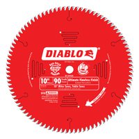 Diablo D1090X Lame de scie circulaire, 10", 90 dents, Pour Bois