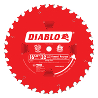 Diablo D1632X Lame de scie circulaire, 16-5/16", 32 dents, Pour Bois