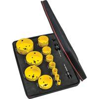 Starrett KDC11041-N Electrician's Hole Saw Kit, 14 Pieces