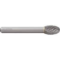 Allsteel 01W327 Fraise au carbure ovoide AllSteel, SE-3, 3/8" dia., 1/4" Tige, 5/8" Prof. de la coupe