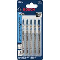 Robert Bosch T227D Lames de scie sauteuse, Acier rapide, Tige en T, 4" lo, 8 dents par pouce