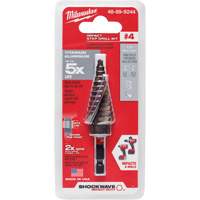 Milwaukee 48-89-9244 Foret &eacute;tag&eacute; #4 Shockwave Impact Duty, 3/16" - 7/8", Incr&eacute;ments de 1/16", Titane