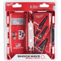 Milwaukee 48-89-9254 Shockwave Impact Duty Step Drill Bit Set, 3 Pieces, Titanium