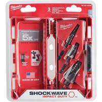 Milwaukee 48-89-9256 Shockwave Impact Duty Step Drill Bit Set, 3 Pieces, Titanium