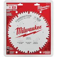 Milwaukee 48-40-1026 Combination Circular Saw Blade, 10", 50 Teeth, Wood Use