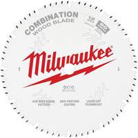 Milwaukee 48-40-1222 Lame de scie circulaire combin&eacute;e, 12", 60 dents, Pour Bois