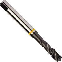 Dormer 7350514 Taraud &agrave; goujures h&eacute;licoidales Yellow Shark, Acier rapide au cobalt, Filet de 1/4"-20, 3,15" l