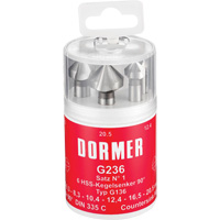 Dormer 5972710 90° Countersink Set, 6 Pieces