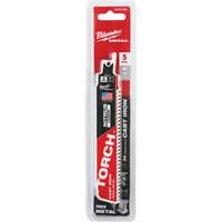 Milwaukee 48-00-5561 Sawzall&reg; Torch Reciprocating Saw Blades, Carbide, 7 TPI, 6" L x 2" W