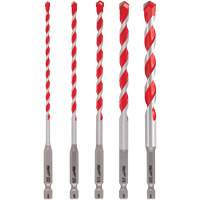 Milwaukee 48-20-9051 Shockwave Hammer Drill Bit Set, 5 Pieces, Carbide