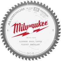 Milwaukee 48-40-4320 Lame de scie circulaire en aluminium, 6-1/2", 54 dents, Pour M&eacute;tal