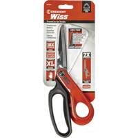 Wiss By Crescent CW10TM Heavy-Duty Titanium Coated Tradesman Shears, 10", Rings Handle