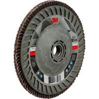 3M AB43778 Disque &agrave; lamelles &agrave; changement rapide 769F, 5" x 5/8"-11, Type 29, Grain 120+, C&eacute;ramique