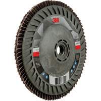 3M AB05949 Disque &agrave; lamelles &agrave; changement rapide 769F, 5" x 5/8"-11, Type 27, Grain 60+, C&eacute;ramique