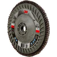 3M AB05949 Disque &agrave; lamelles &agrave; changement rapide 769F, 5" x 5/8"-11, Type 27, Grain 60+, C&eacute;ramique