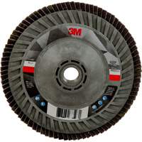 3M AB05950 Disque &agrave; lamelles &agrave; changement rapide 769F, 5" x 5/8"-11, Type 27, Grain 80+, C&eacute;ramique