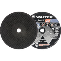 Walter Surface Technologies 11L417 Zip Cut-Off Wheel, 4" x 1/16", 3/8" Arbor, Type 1, 19100 RPM