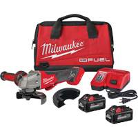 Milwaukee 2882-22 M18 Fuel No-Lock Braking Grinder with One-Key Paddle Switch Kit, 4-1/2" or 5" Wheel, 18 V