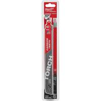 Milwaukee 48-00-5202 Lame de scie Torch Sawzall, Carbure, 7 Dents par pouce, 9" lo x 1" la