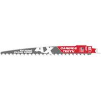The Ax™ Sawzall<sup>®</sup> Blade for Pruning & Clean Wood, Carbide, 3 TPI, 9" L x 1" W  TCT696 | TENAQUIP