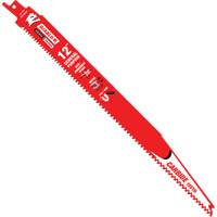Diablo DS1209CGP3C General-Purpose Reciprocating Saw Blade, Carbide, 6-9 TPI, 12" L x 1" W