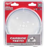 Milwaukee 49-56-0749 Hole Dozer Hole Saw, 6", 1-5/8" Depth of Cut, Carbide