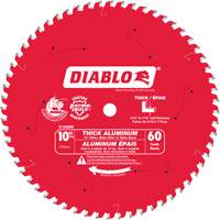 Diablo D1060N Thick Aluminum Cutting Circular Saw Blade, 10", 60 Teeth, Plastic/Fibreglass/Non-Ferrous Use
