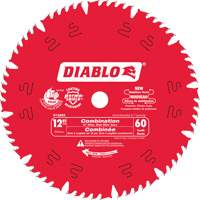 Diablo D1260X Combination Circular Saw Blade, 12", 60 Teeth, Laminate/Wood Use