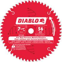 Diablo D0756NA Lame de scie en aluminium, 7-1/4", 56 dents, Pour Non ferreux