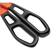 Crescent WAL13SS 13" Serrated Aluminum Tinner Snip with Dipped Handle, 3" Cut Length, Straight Cut