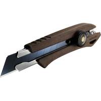 Olfa 3729357 Ratchet Lock Knife, 18 mm, Wood Handle