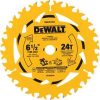 DEWALT DWA261224 Carbide-Tipped Framing Circular Saw Blade, 6-1/2", 24 Teeth, Wood Use