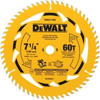 DEWALT DWA271460 Circular Saw Blade, 7-1/4", 60 Teeth, Wood Use