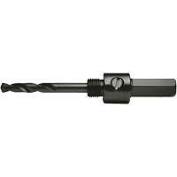 Walter Surface Technologies C25118 Round Shank Hole Saw Mandrel, 9/16" - 1-3/16", 3/8" Shank