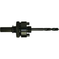 Walter Surface Technologies C26198 Round Shank Hole Saw Mandrel, 1-1/4" - 6", 3/8" Shank