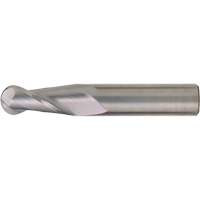 Walter Surface Technologies C60957 Ball Nose Single End General Purpose End Mill, 1/2" Dia., 4" L, 2 Flutes, Carbide