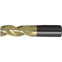Walter Surface Technologies C72360 Square End High-Performance End Mill for Aluminum, 1/2" Dia., 4" L, 3 Flutes, 1/2" Shank, Carbide