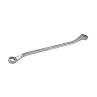 Gray Tools 2849 Box Wrench, 12 Point, 3/4" x 25/32", 15° Offset, Chrome Finish
