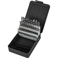 Precision 5995608 Jeu de forets s&eacute;rie extra courte, 60 morceaux, Acier rapide