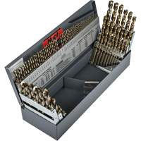 Precision 5995600 Heavy-Duty Jobber Length Combination Drill Bit Set, 114 Pieces, High Speed Cobalt