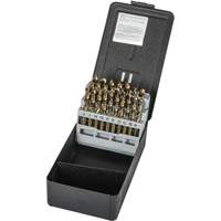 Precision 5995585 Jeu de forets robustes pour machine-outil, 26 morceaux, Acier rapide au cobalt