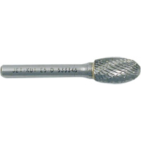 JET 533343 Oval Burr, 3/8" Dia., 1/4" Shank, 3/8" Depth of Cut