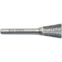 JET 533425 Inverted Cone Shape Burr, 5/8" Dia., 1/4" Shank, 3/4" Depth of Cut