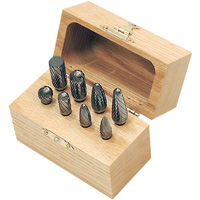 JET 533904 Jeu de fraises au carbure CBK-8 dans un coffret en bois, 8 morcea