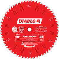 Diablo D1060S Lames de scie pour entrepreneur - Lames de scie finition fine, 10", 60 dents, Pour Bois
