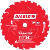 Diablo D0724A Framing Saw Blade, 7-1/4", 24 Teeth, Wood Use