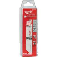 Milwaukee 48-01-6184 Lames de scie alternative Sawzall, Bim&eacute;tal, 18 Dents par pouce, 6" lo x 3/4" la