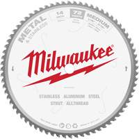 Milwaukee 48-40-4505 Lames de scie circulaire Endurance, 14", 72 dents, Pour M&eacute;tal