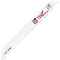 Milwaukee 48-01-7093 Sawzall&reg; Reciprocating Saw Blade, Bi-Metal, 8-1/2 TPI, 8" L x 3/4" W