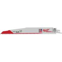 Milwaukee 48-01-7026 Lame de scie alternative Ax Sawzall, Bim&eacute;tal, 5 Dents par pouce, 9" lo x 1" la